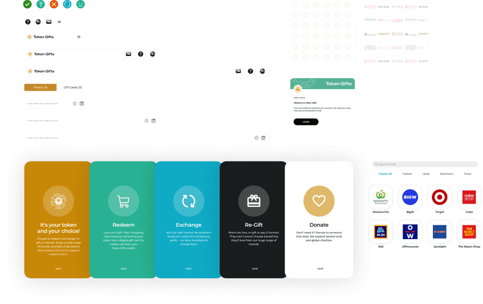 Gift tokens design system