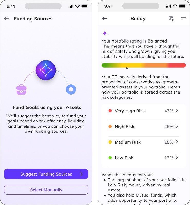 Famli Mobile App Buddy Screens
