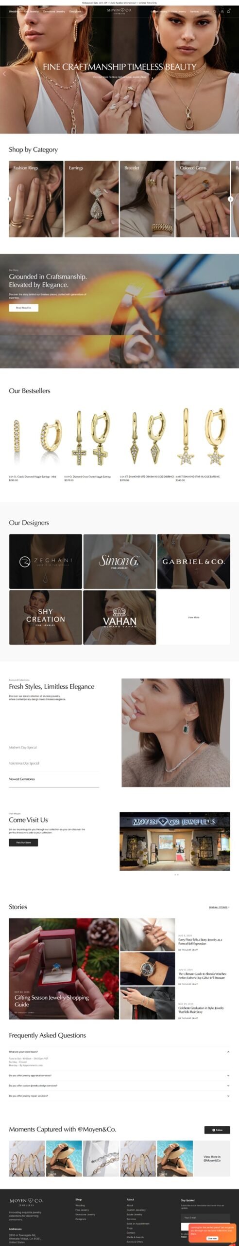 Moyen & Co Website Home Page